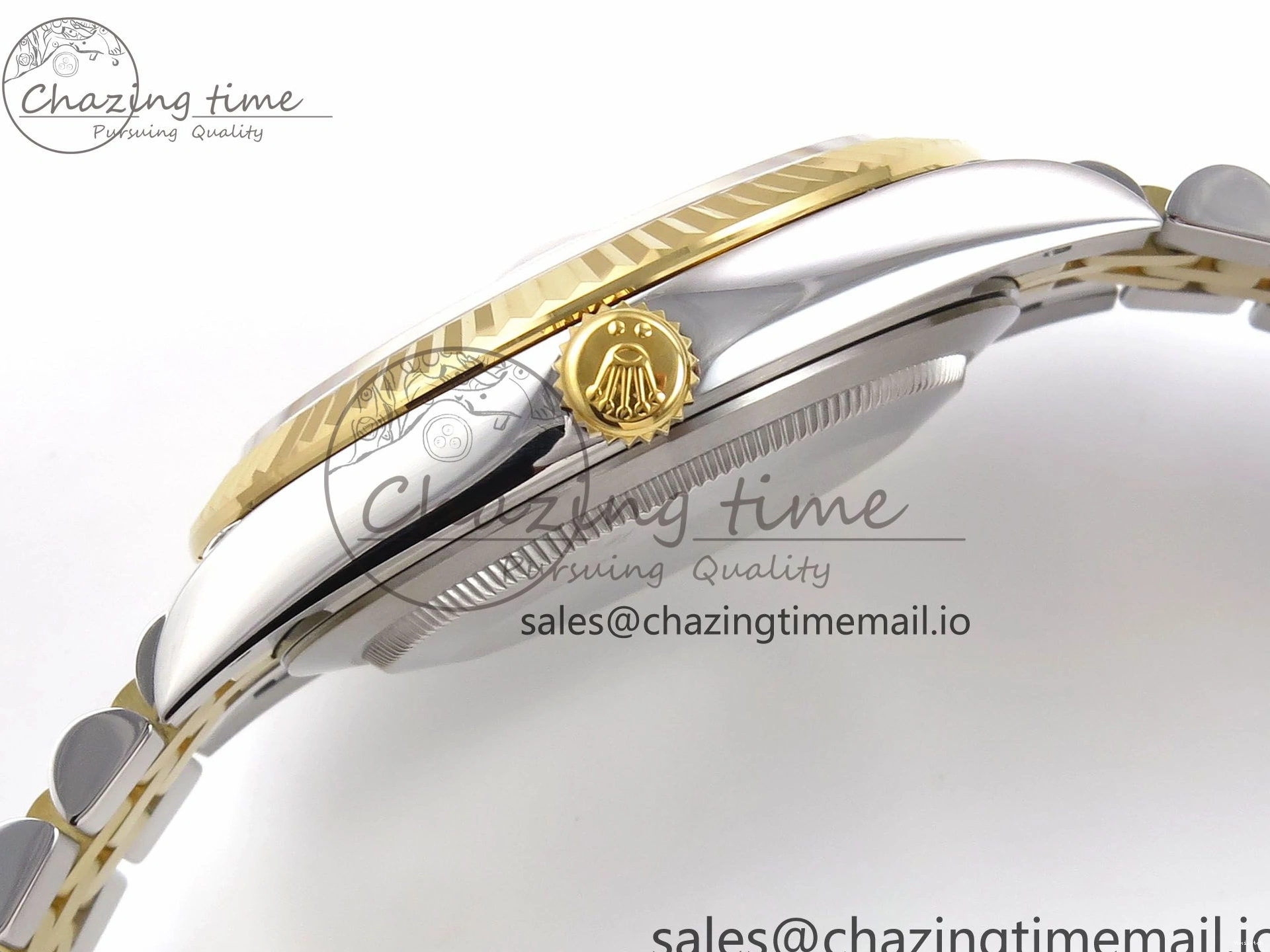 Silver 126333 Best DateJust 41 Edition A3235 SS Stick on YG EWEF Dial Jubilee Bracelet 0118